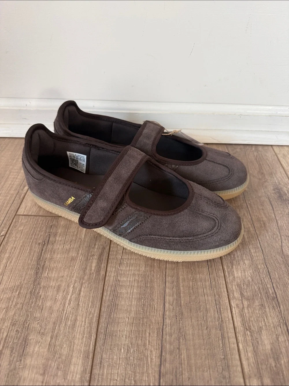 adidas Originals Women's Brown Suede Mary Jane